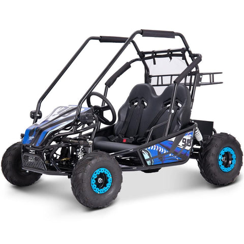 MotoTec Mud Monster XL 72v 2000w Electric Go Kart Full Suspension Blue
