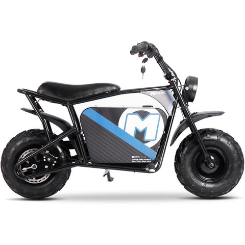 Image of MotoTec 48v 1000w Electric Mini Bike Black