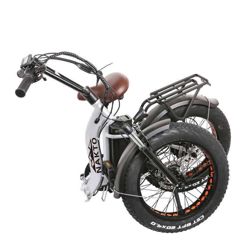NAKTO Ox 48V/10Ah 500W Folding Fat Tire Electric Bike - Electrik-Bikes