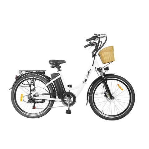 Image of NAKTO Stroller Step-Thru Cruiser 36V/12Ah 350W City Electric Bike - Electrik-Bikes