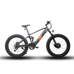 EUNORAU DEFENDER S 48V1500W/1600W AWD Dual Battery Fat Tire Electric Mountain Bike - Electrik-Bikes