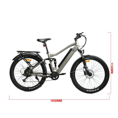 EUNORAU UHVO 36V/13Ah 350W Hunting/Fishing Fat Tire Electric Mountain Bike - Electrik-Bikes