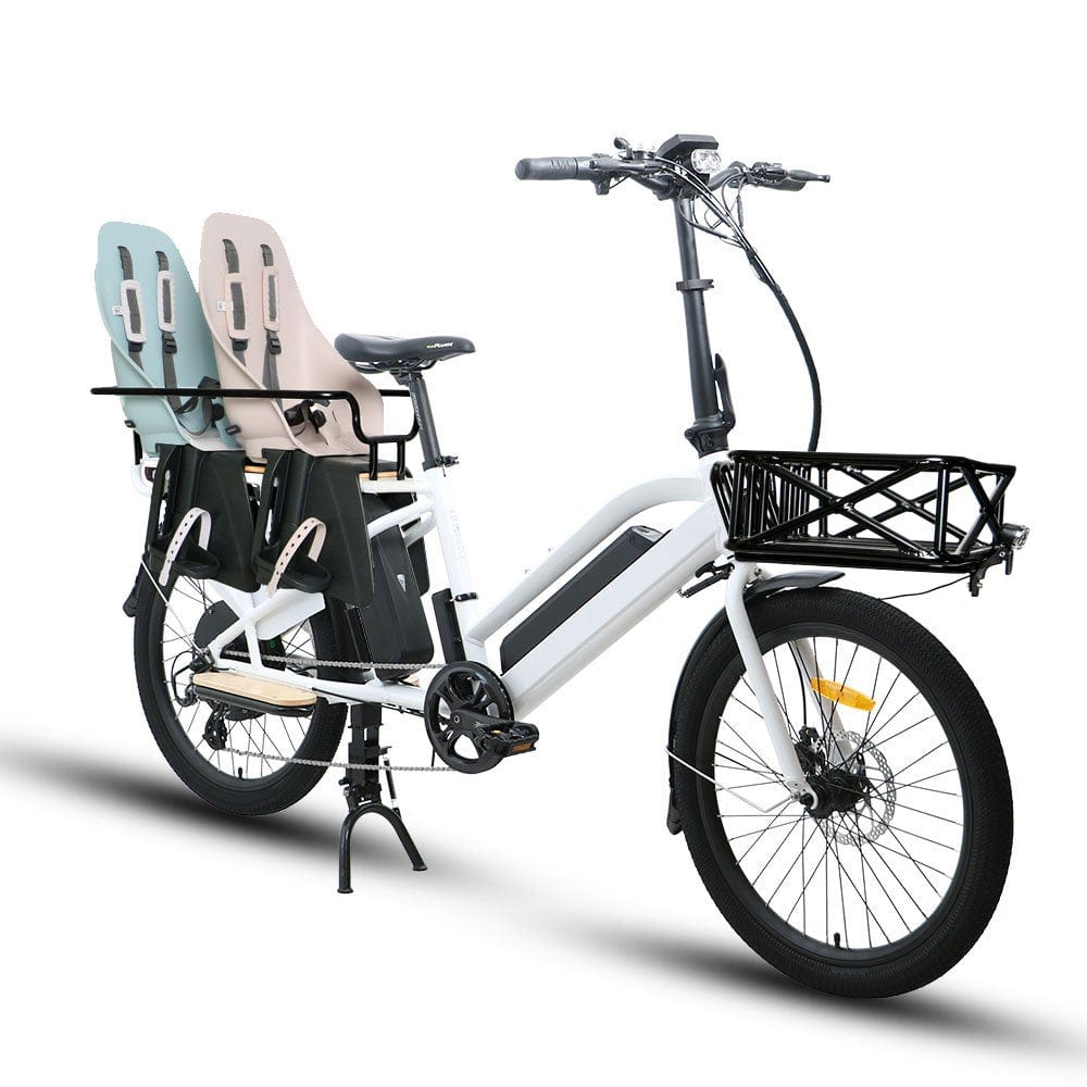 EUNORAU MAX-CARGO 2.0 48V11.6Ah 750W Long-Tail Electric Cargo Bike - Electrik-Bikes