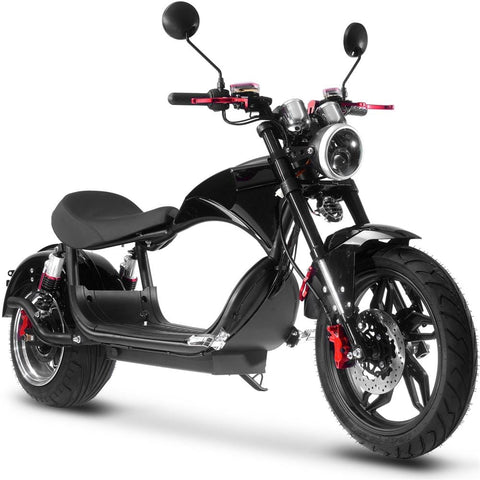 Image of MotoTec Raven 60v 30ah 2500w Lithium Electric Scooter Black