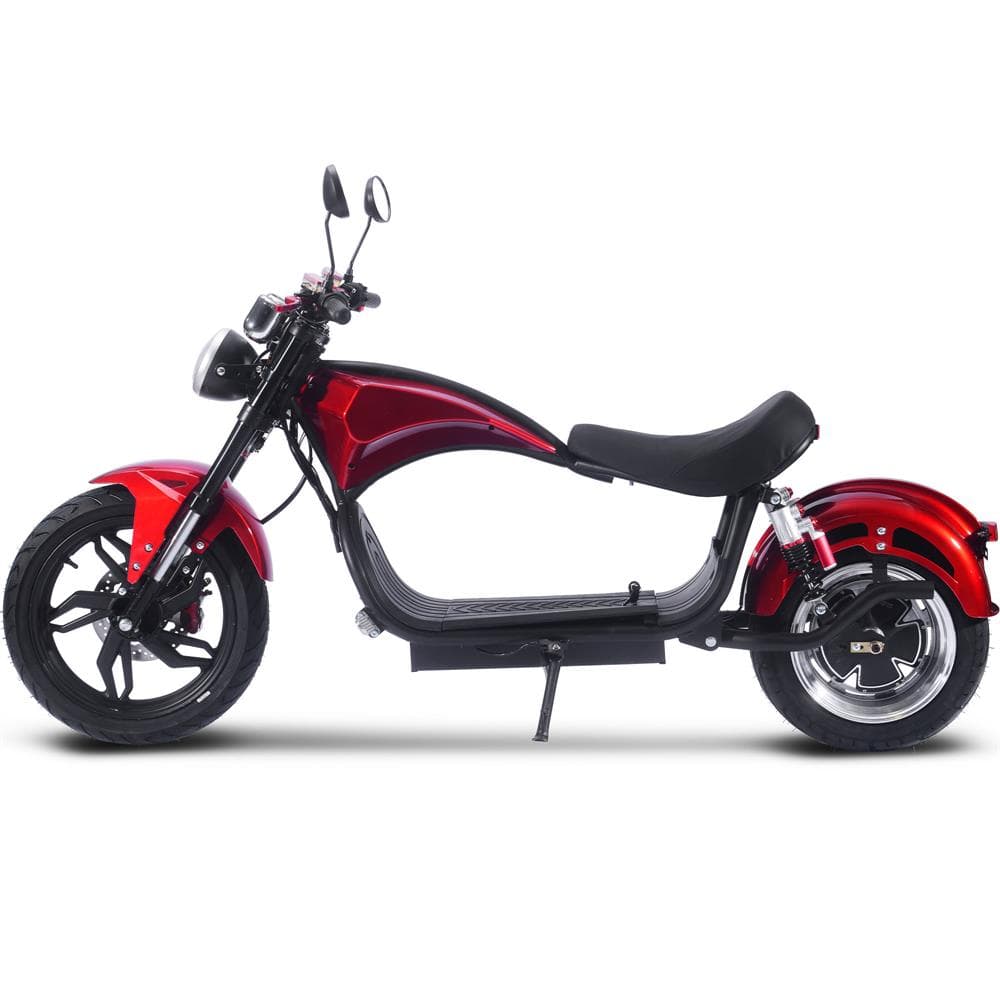 MotoTec Raven 60v 30ah 2500w Lithium Electric Scooter Red