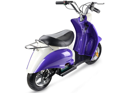 Image of MotoTec 24v Electric Moped Purple