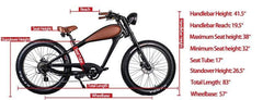 REVI Bikes Cheetah Cafe Racer 13Ah 624W Electric Mountain Bike - Electrik-Bikes